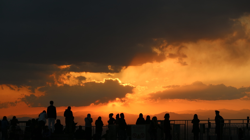 想い出の夕日　夕焼け①