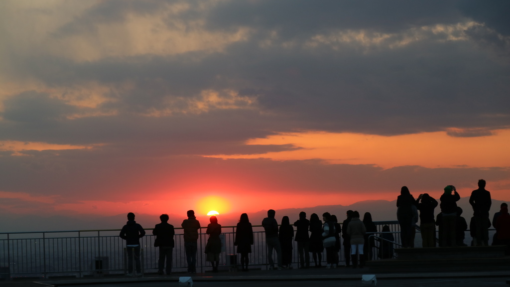 想い出の夕日