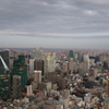 六本木ヒルズスカイデッキから見た　東京タワーとスカイツリー