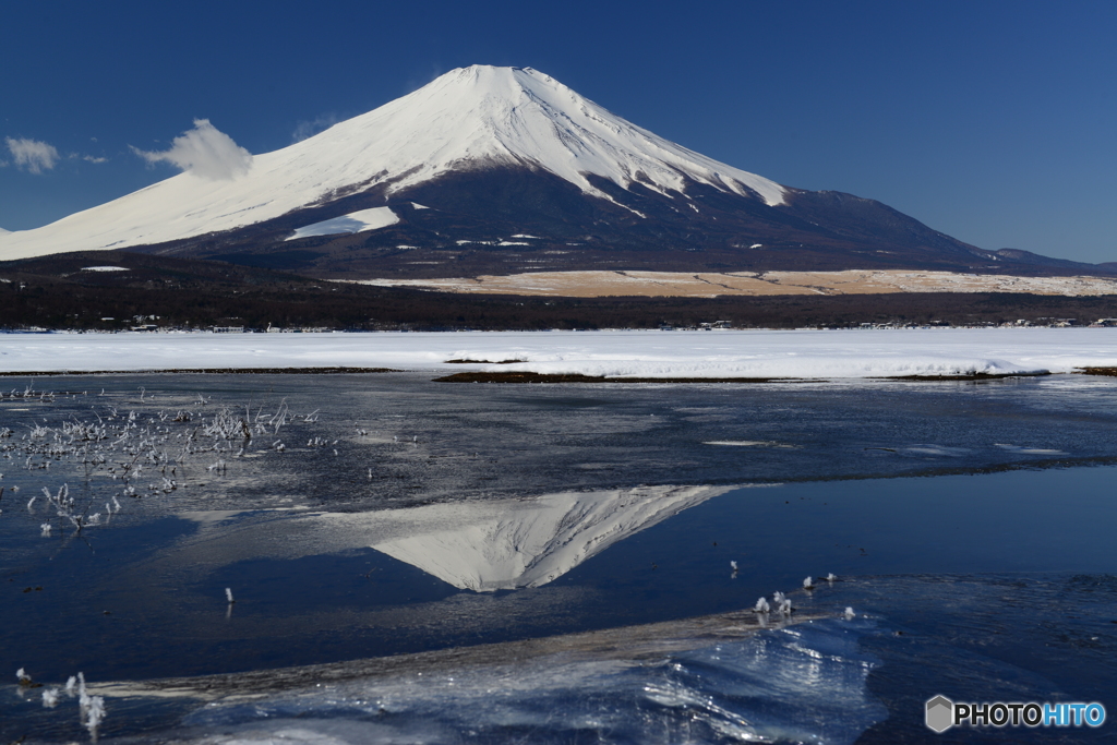 厳冬の山中湖