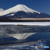 厳冬の山中湖