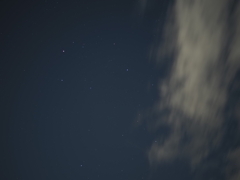 台風一過の星空