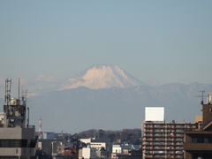 街中から見える富士山