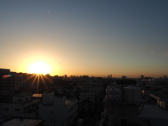 もう少しで日没