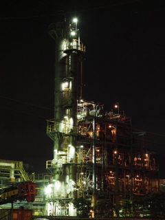 工場の夜景