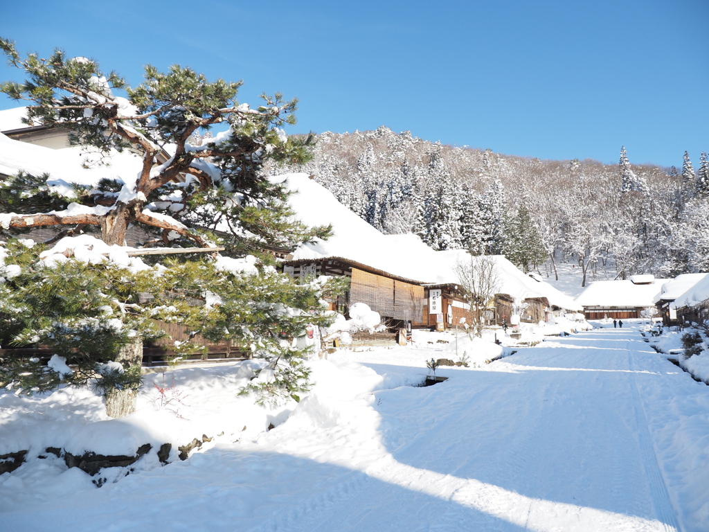 雪の大内宿その７