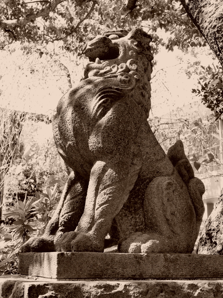 神社の狛犬