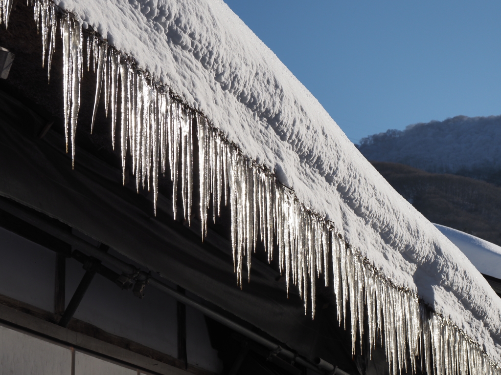 雪の大内宿その３