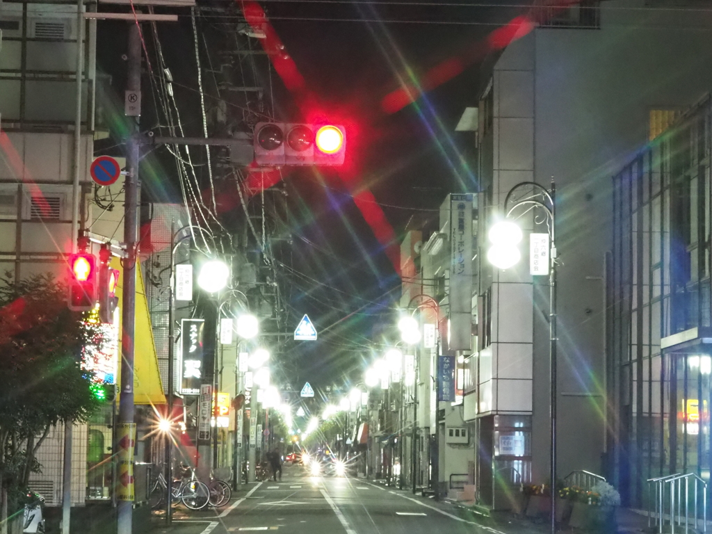 夜の商店街