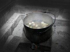 古民家で囲炉裏体験