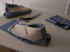 ルームシューズ、もう少しで完成