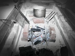 古民家　囲炉裏体験2