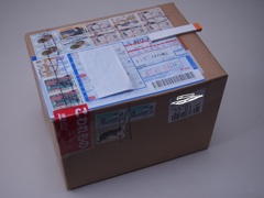 切手でゆうパックのビックリ箱