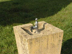 噴水を目指している水道