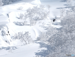伊吹山雪景色