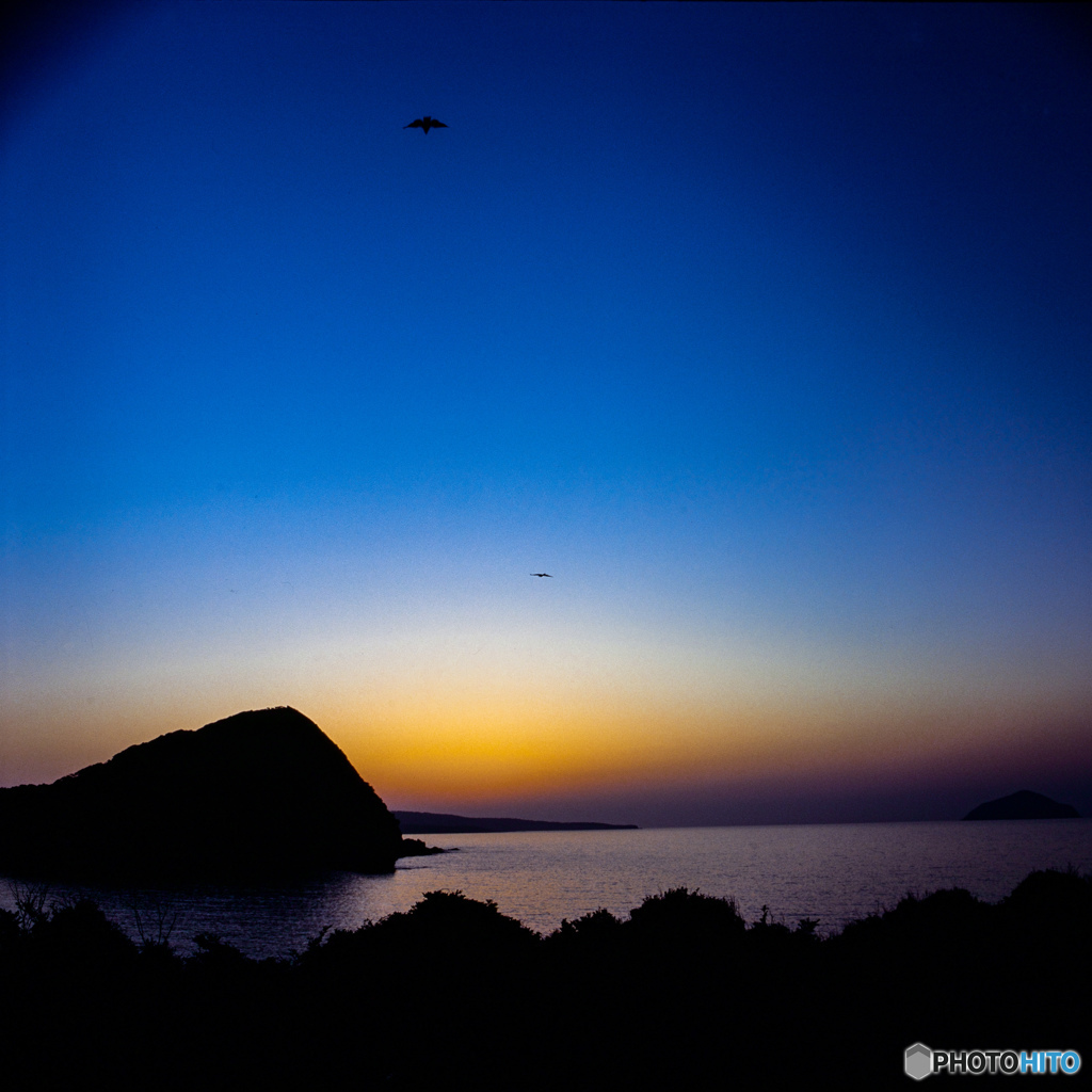 福江島の夕日