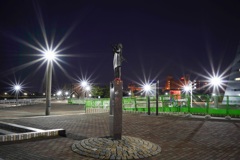 夜の青い海公園