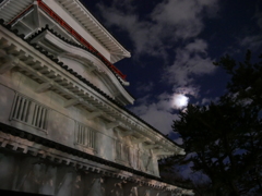 夜の千秋公園にて