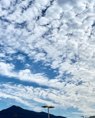 阿波富士（高越山）と夏の空