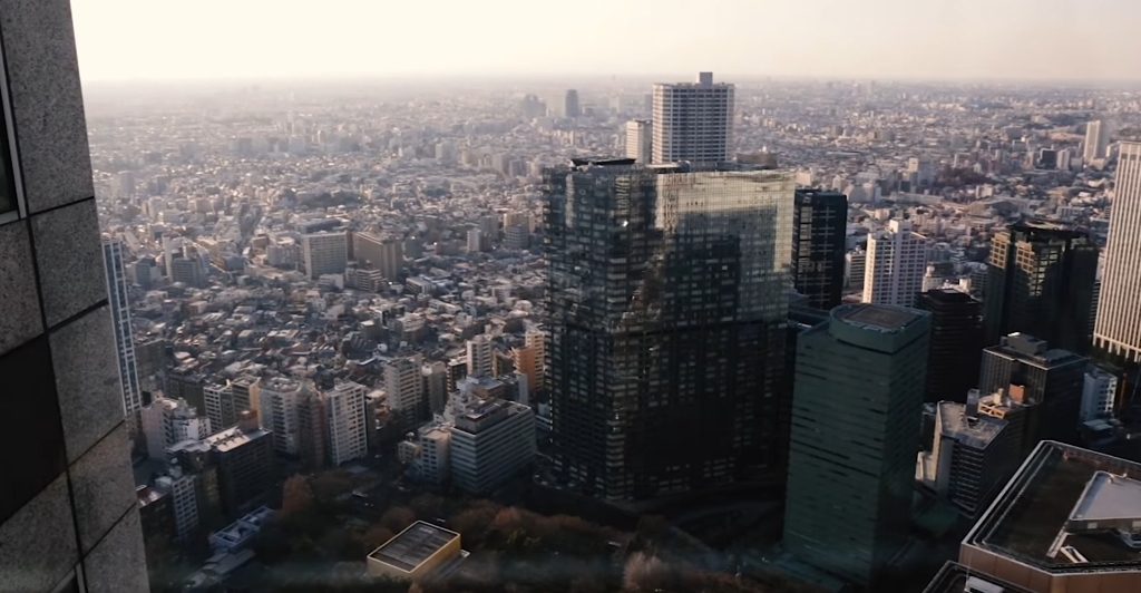 反対側の東京のパノラマ
