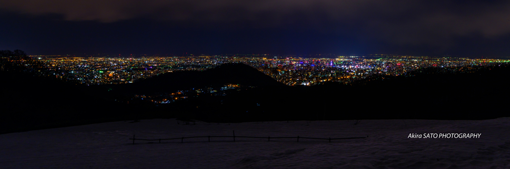 幌見峠展望台からの札幌の夜景
