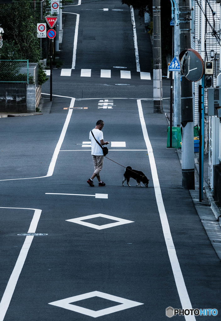 坂のある風景