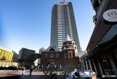 晴天の日の広場