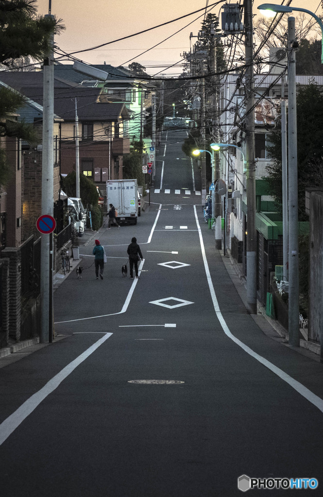 坂のある風景