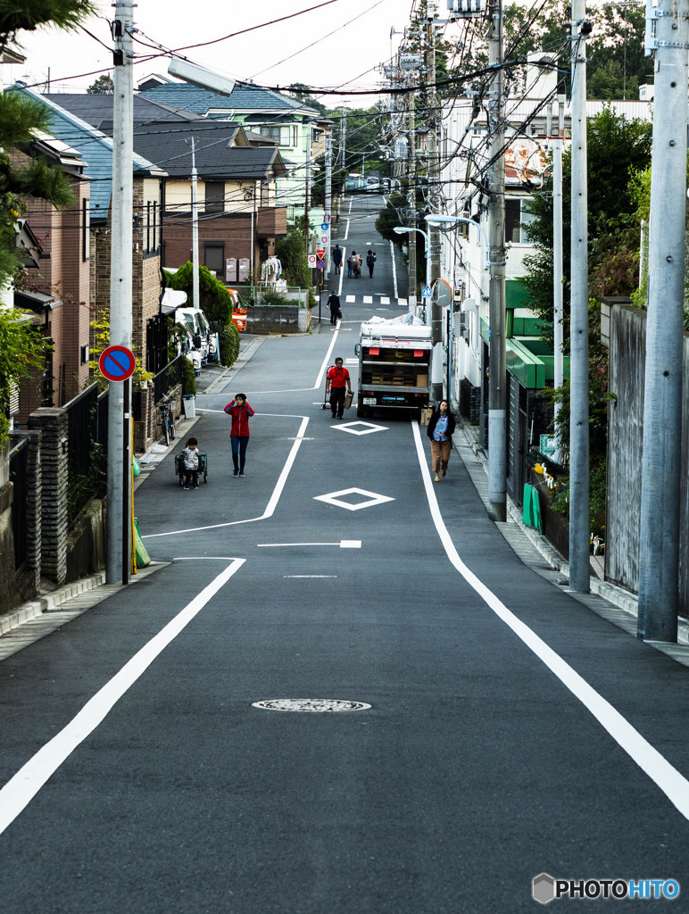 坂のある風景