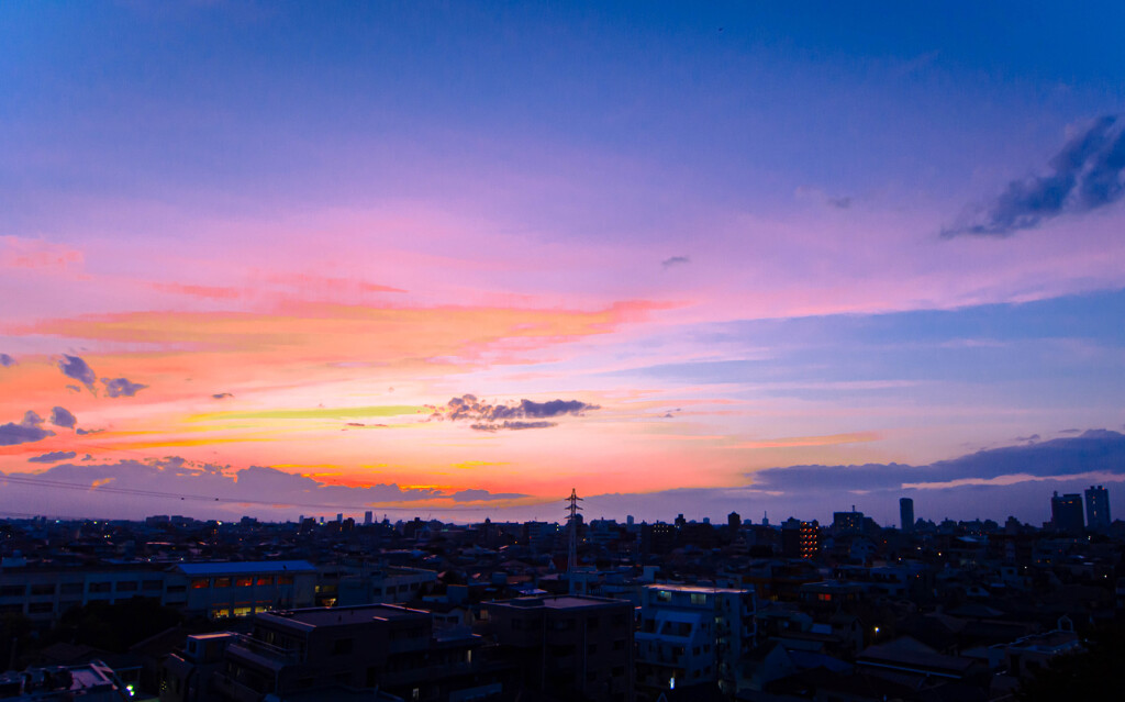 夕暮れ