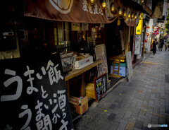 飲食店の店先