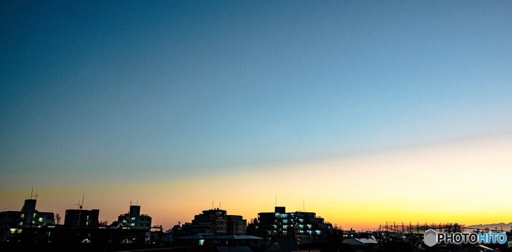 夕暮れ
