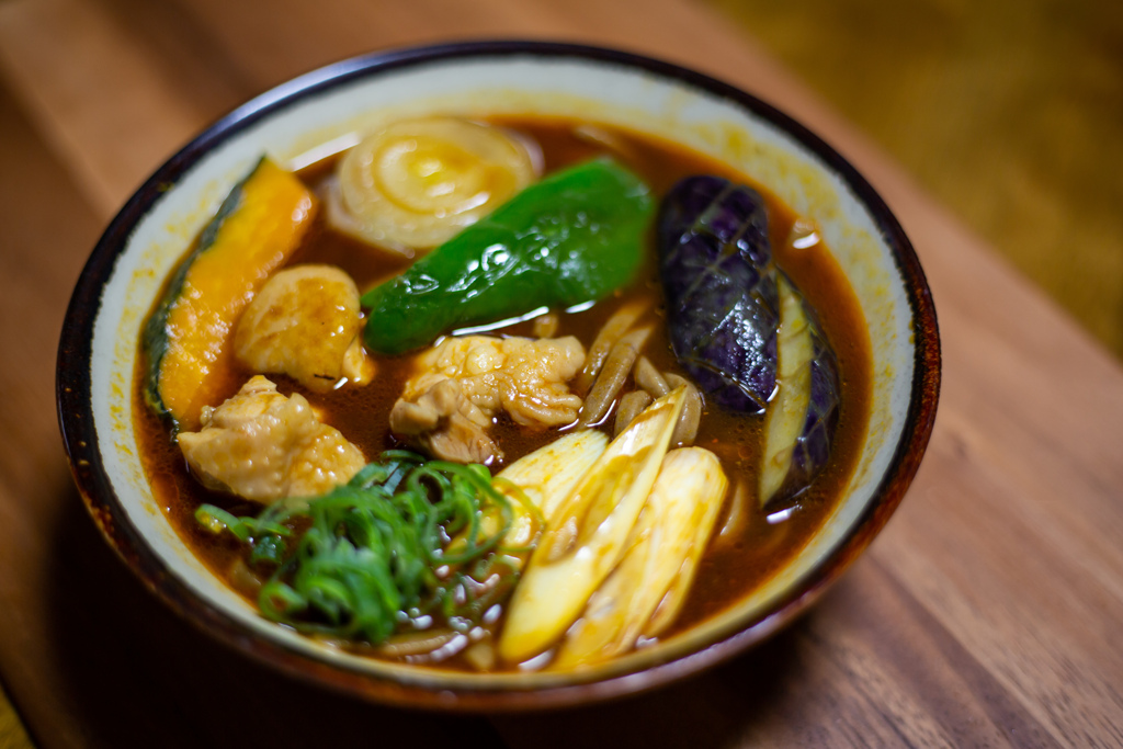 まだ寒かった日のカレー蕎麦