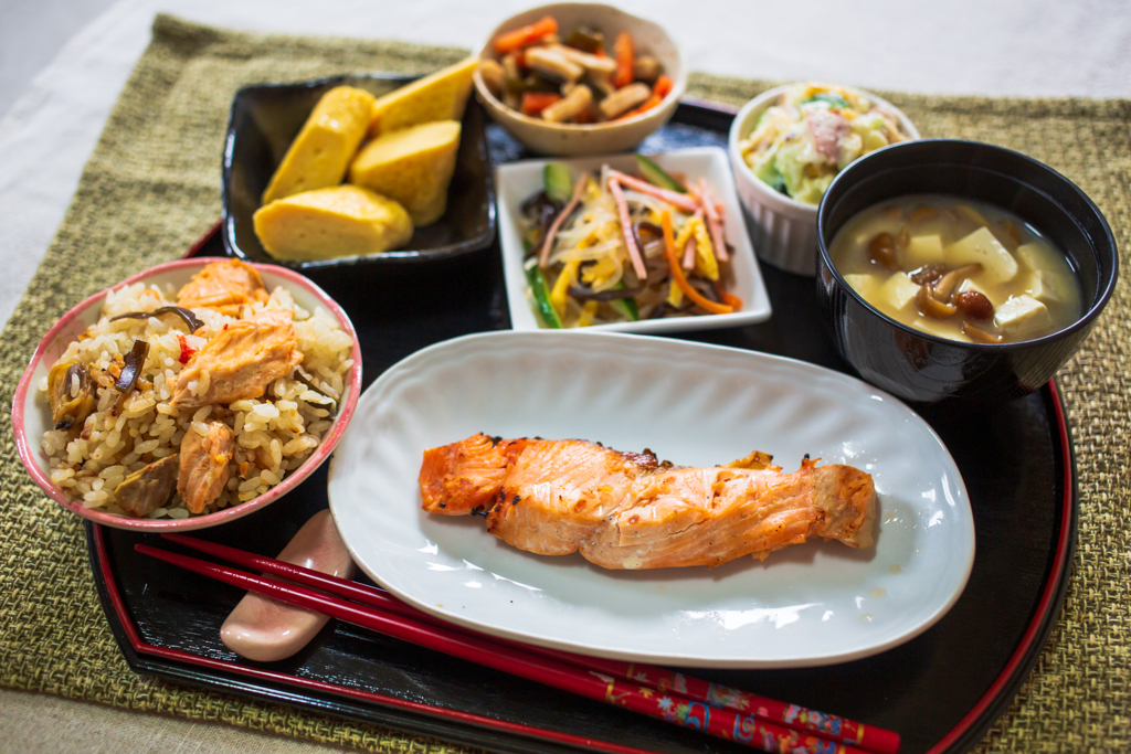 釧路産時知らず　朝ご飯