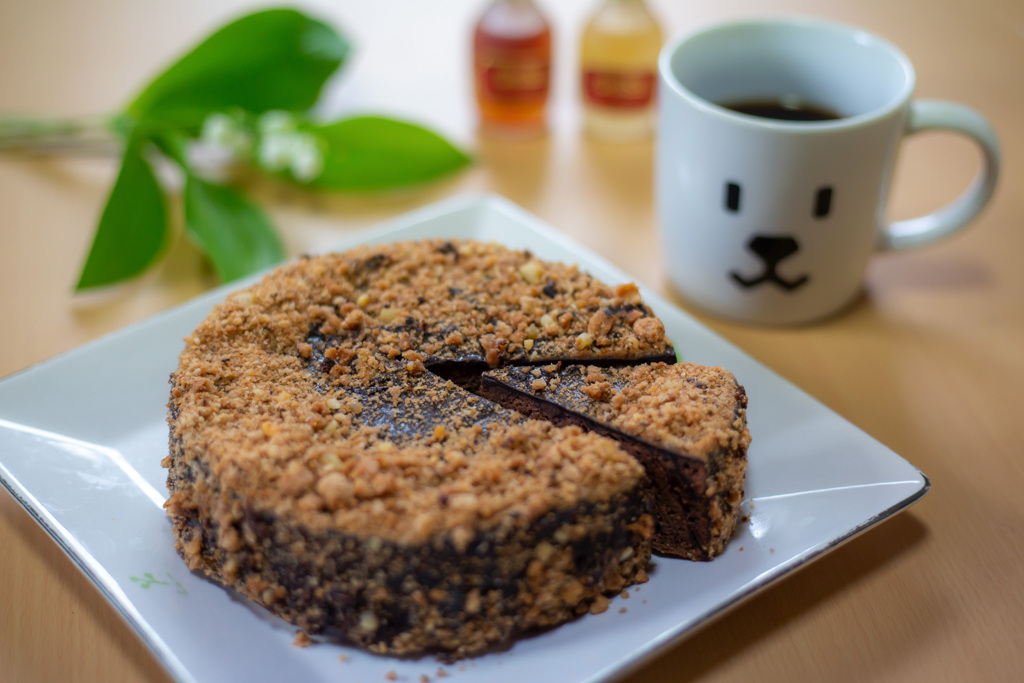 マカダミアクランチイチヂクチョコレートケーキ