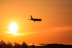 夕空に