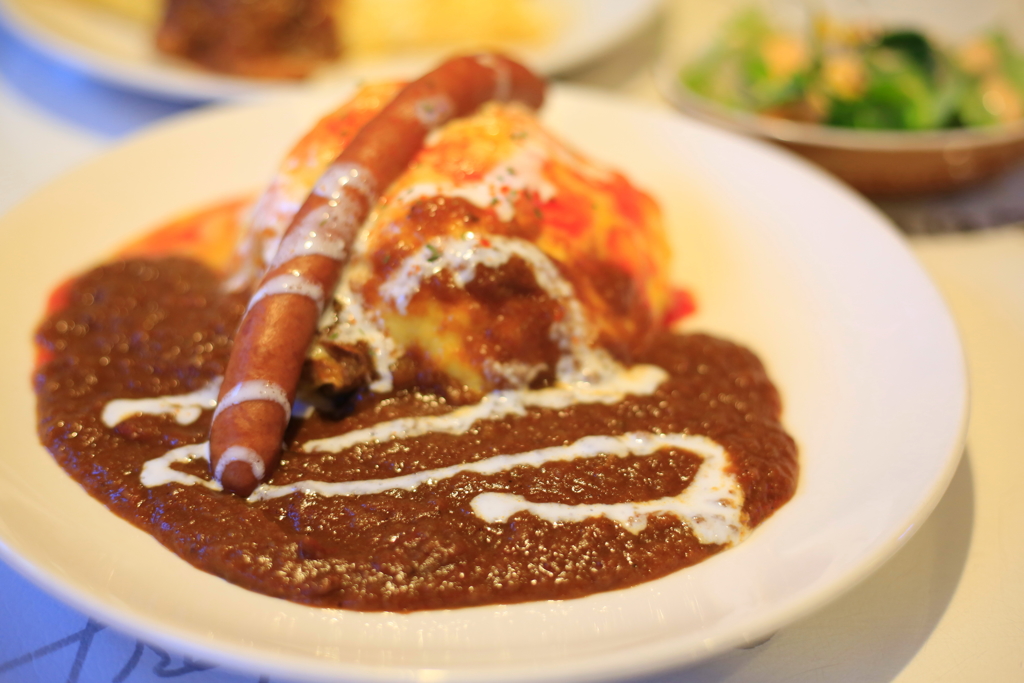 チーズオムカレー&ロングシャウエッセン