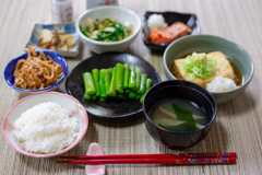 天気の悪い朝のダイエットご飯