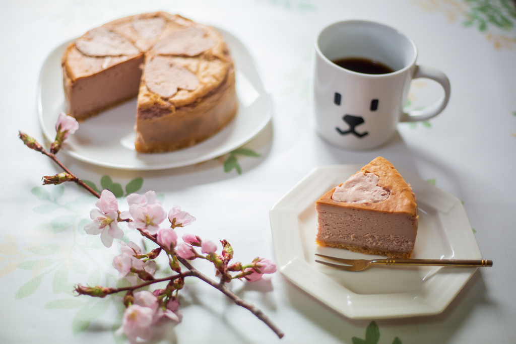 濃厚桜ベイクドチーズケーキ