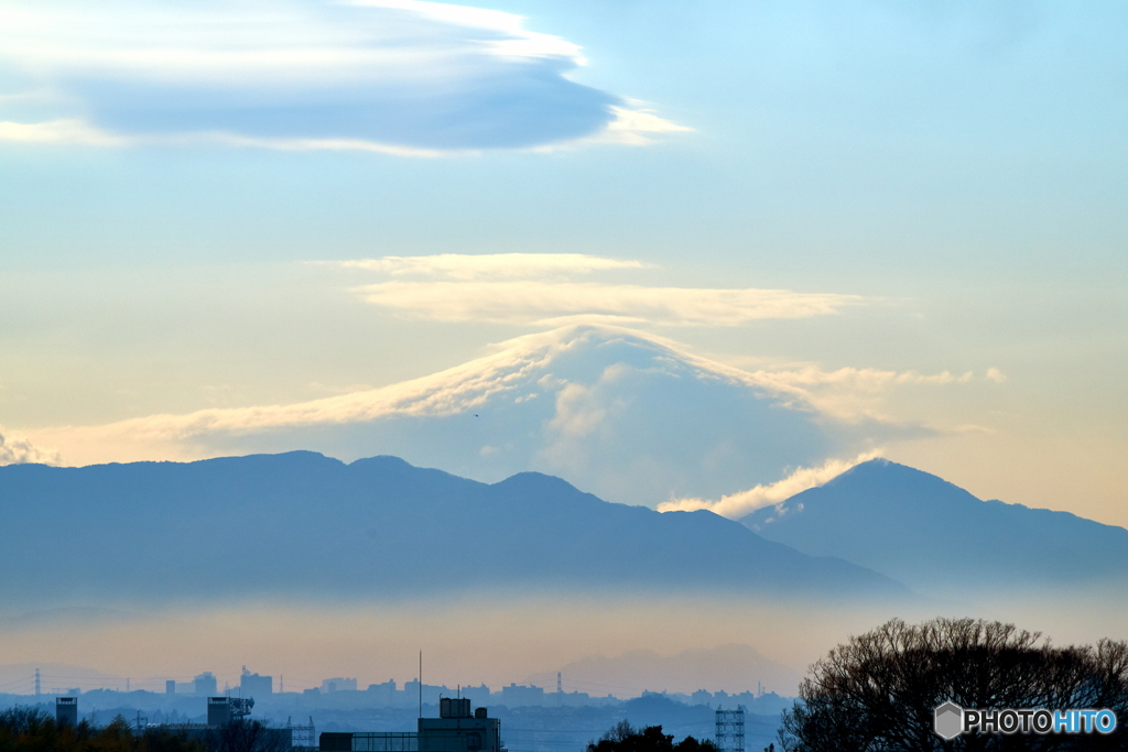 曇った富士山もまた良し