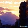 クリスマスイブの富士山 @東久留米富士見テラス