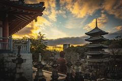 First sunset of the year