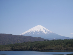 湖畔の富士