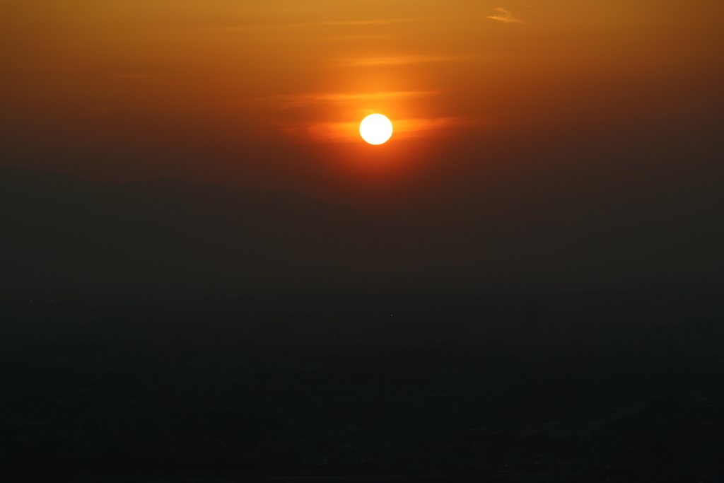 スカイガーデンからの夕日