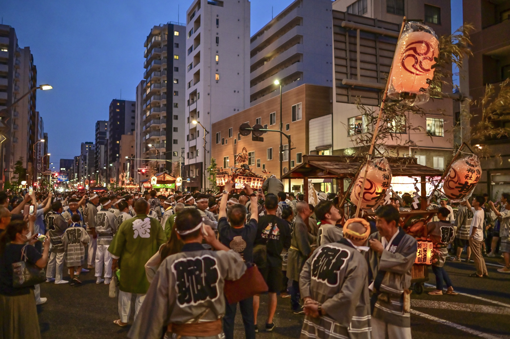 「町神輿渡御・宮入」