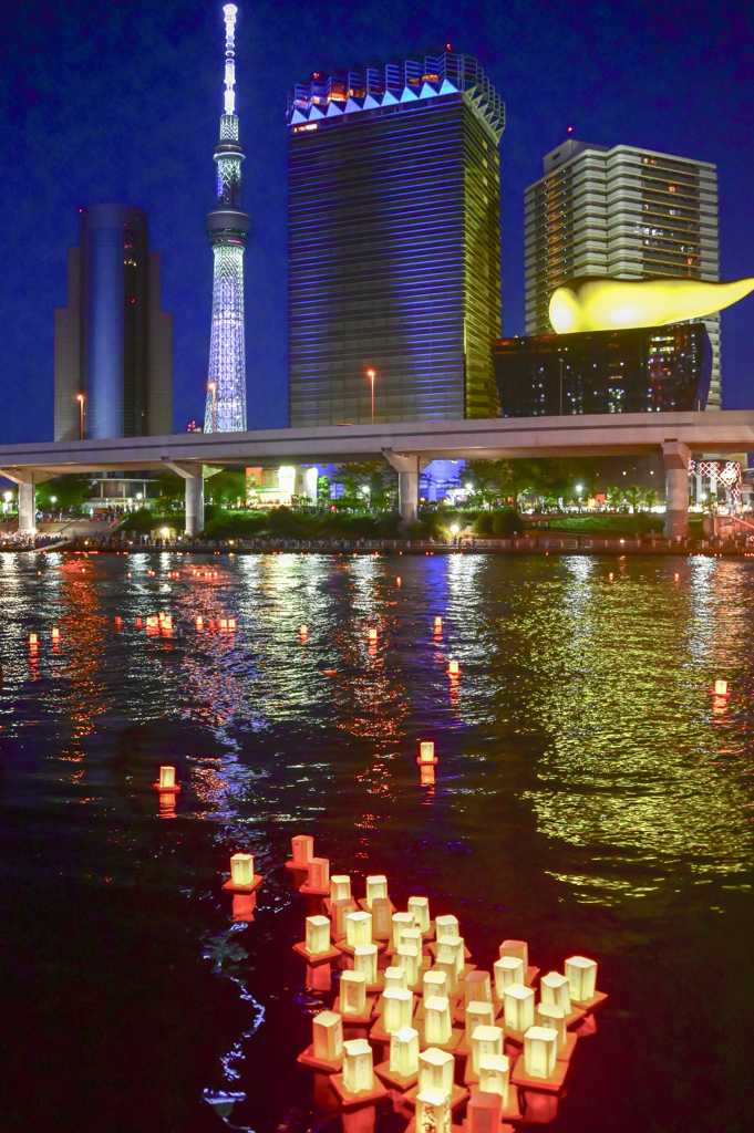 「隅田川とうろう流し」-5