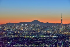 ［８］「富士・東京スカイツリー・東京タワー」