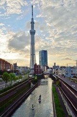 ［１１］「スカイツリーが見える街・北十間川」