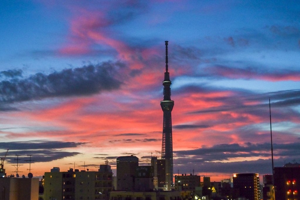 「今朝の空」