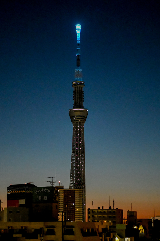 「夜明けの東京スカイツリー」N656